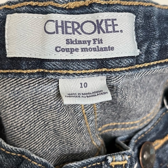 Cherokee Boys Dark Wash Blue Jeans Big Boys Size 10 vintage look - Picture 6 of 8